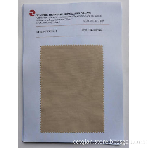 100% Polyester Plain T400 Fabric